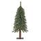3ft. Mountain Fir Artificial Christmas Tree with Natural Wood Pole, Soft White LED Lights